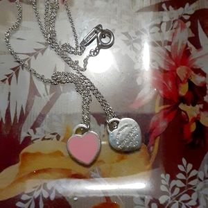 Tiffany & Co  Double Heart Necklace